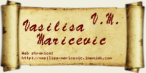 Vasilisa Marićević vizit kartica